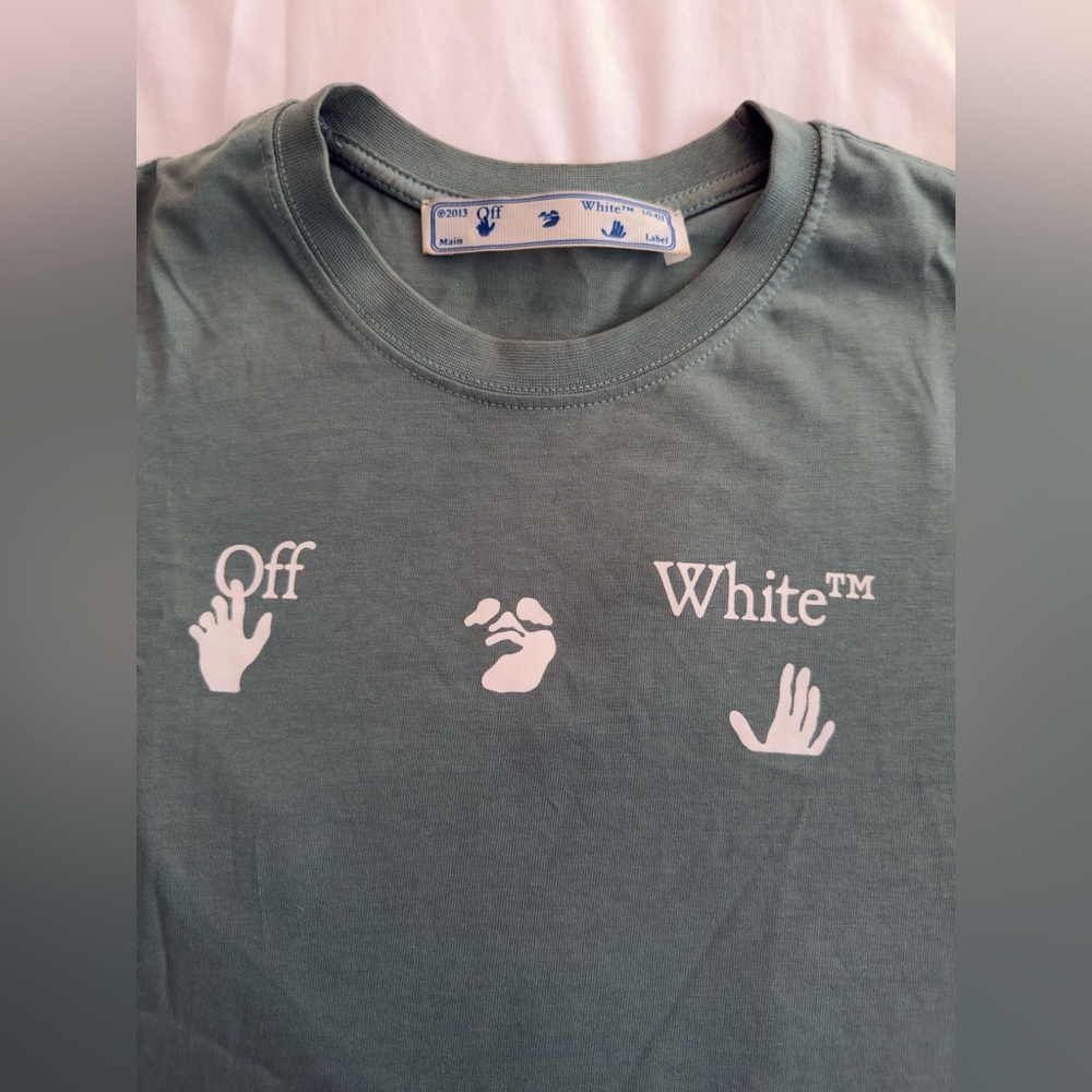 Off-White Green T-Shirt with Tags